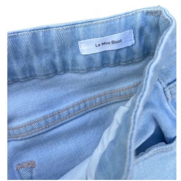Frame Le Mini Boot Light Wash Stretch High Rise Ferry Jeans Size 30 - Picture 6 of 8